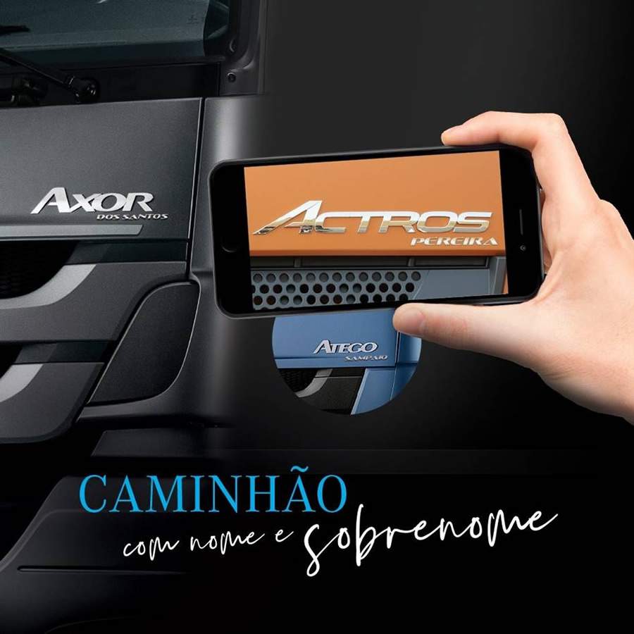 Caminhoneiros poder&atilde;o gravar o pr&oacute;prio sobrenome no seu Mercedes-Benz