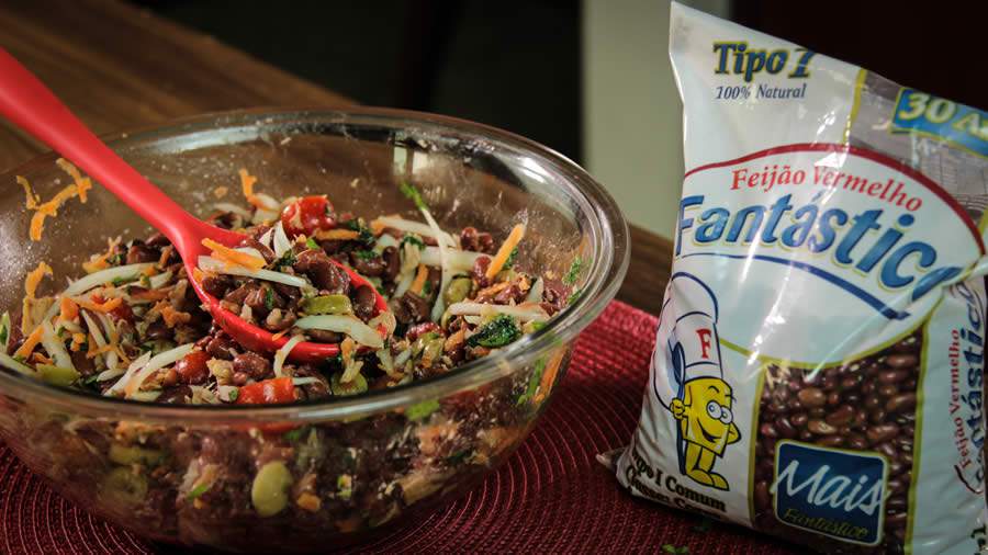 Salada de feij&atilde;o vermelho e atum - Arroz e Feij&atilde;o Fant&aacute;stico
