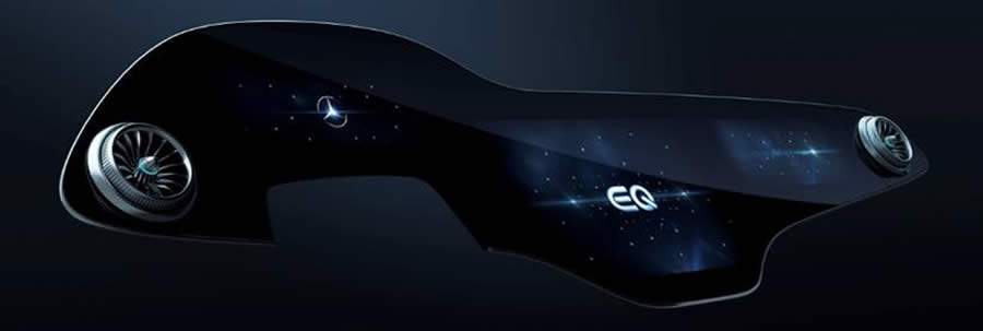 Mercedes-Benz EQS apresenta o MBUX Hyperscreen