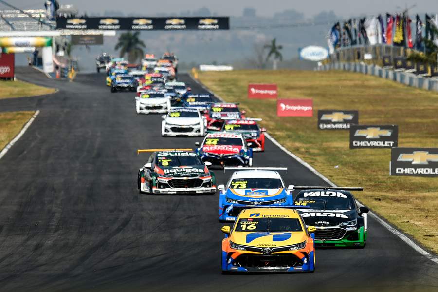 A Stock Car vai completar 80 corridas em Goi&acirc;nia nesta temporada 2024 (Duda Bairros/Stock Car)