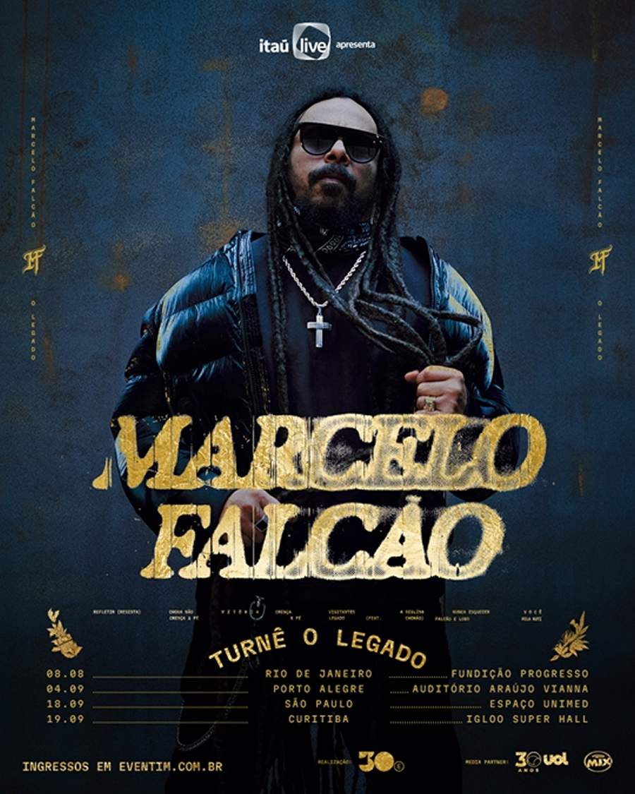 Marcelo Falc&atilde;o inicia a venda de ingressos da turn&ecirc; "O Legado"