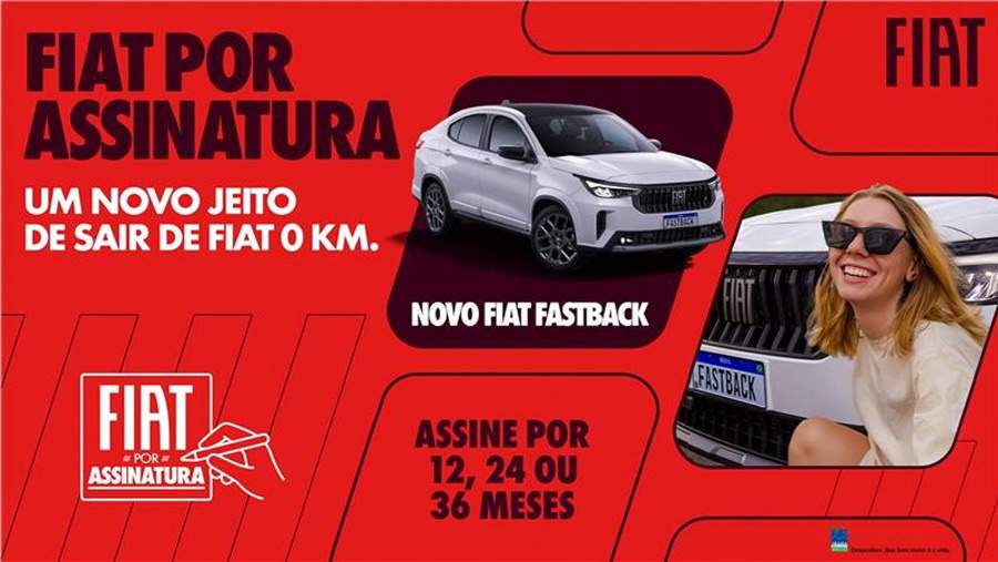 Fiat por Assinatura é o novo programa para locação de carros