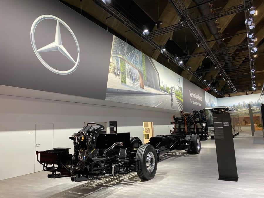 &Ocirc;nibus el&eacute;trico brasileiro da Mercedes-Benz faz sua estreia europeia na Busworld