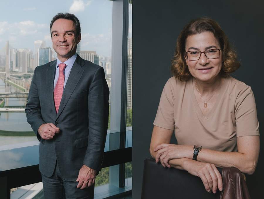 Felipe Nascimento, CEO da MAPFRE Brasil, e Fátima Lima, diretora de Sustentabilidade da MAPFRE