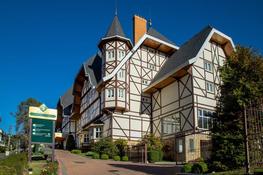 Fachada do hotel Serra da Estrela, em Campos do Jord&atilde;o - Divulga&ccedil;&atilde;o Grupo AP2