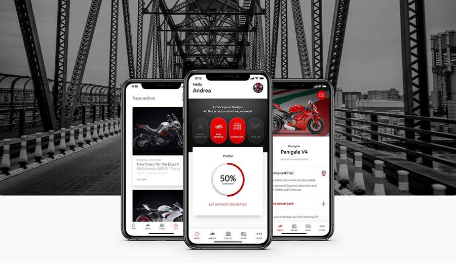Ducati lança aplicativo MY DUCATI