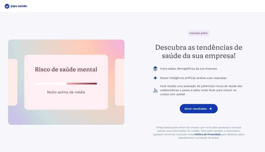 Intelig&ecirc;ncia artificial calcula tend&ecirc;ncia de sa&uacute;de dos colaboradores