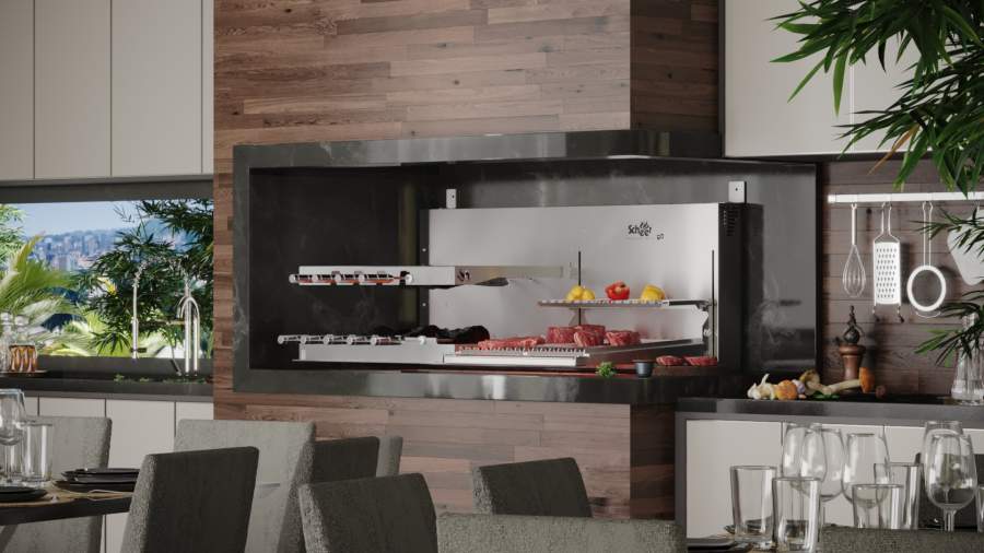 Linha inovadora de churrasqueiras dom&eacute;sticas vem com novo sistema de montagem e maior praticidade