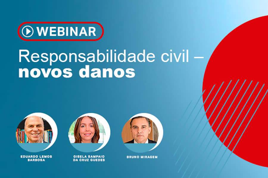 Webinar gratuito: &ldquo;Responsabilidade civil &ndash; novos danos&rdquo;