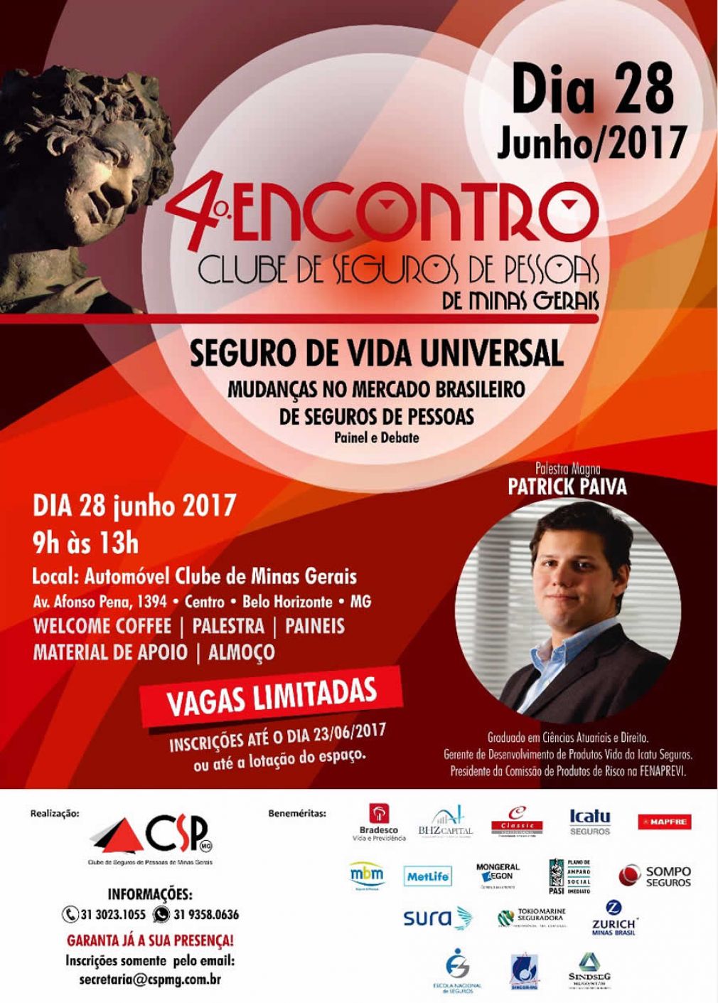 CSP-MG e FenaPrevi debatem Seguro de Vida Universal durante encontro em BH