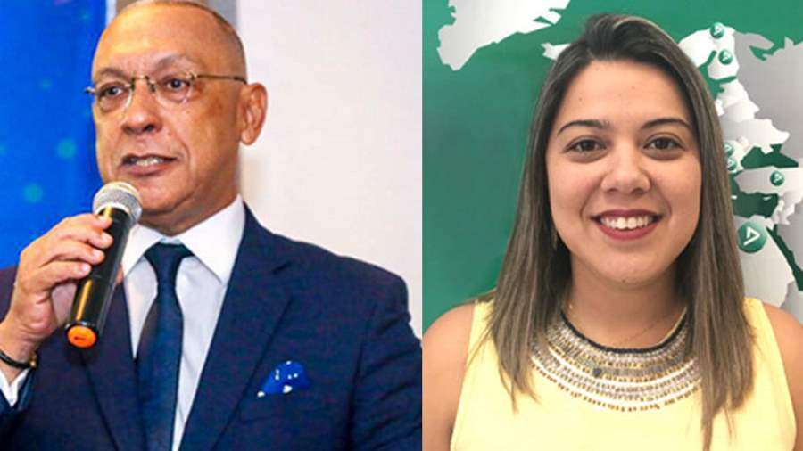 Fausto Dórea - Presidente do Clube dos Seguradores da Bahia e Vanessa Tani Arantes - Coordenadora Operacional da DEKRA