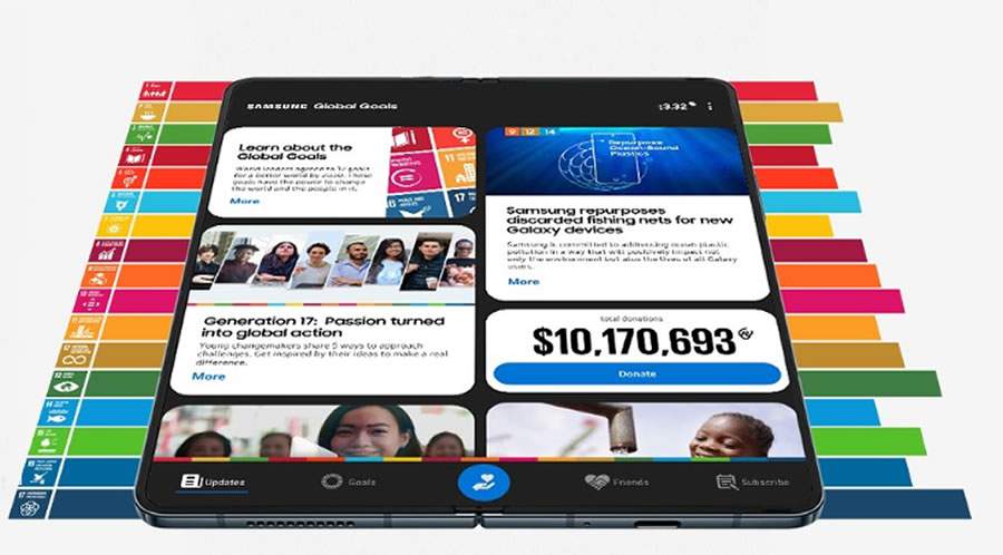 Samsung Electronics e Galaxy Community geram mais de US$ 10 milh&otilde;es para ajudar o mundo a atingir as metas globais