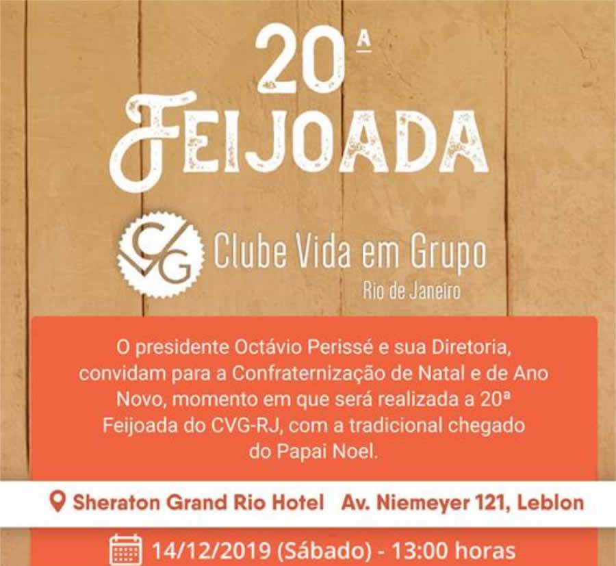 CVG-RJ anuncia 20ª Feijoada