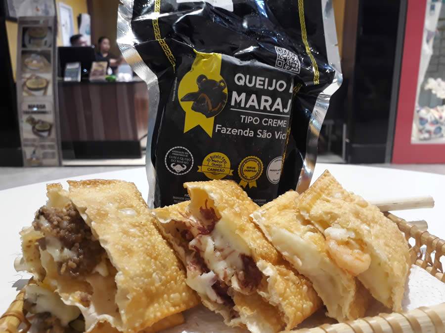 Versatilidade do queijo de leite de búfala faz sucesso na alimentação rápida de pastelaria