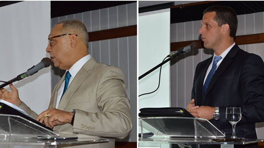 Esquerda para direita Fausto Dórea-Presidente do Clube dos Seguradores da Bahia e Leonardo Semenovitch - Presidente da Travelers Seguros
