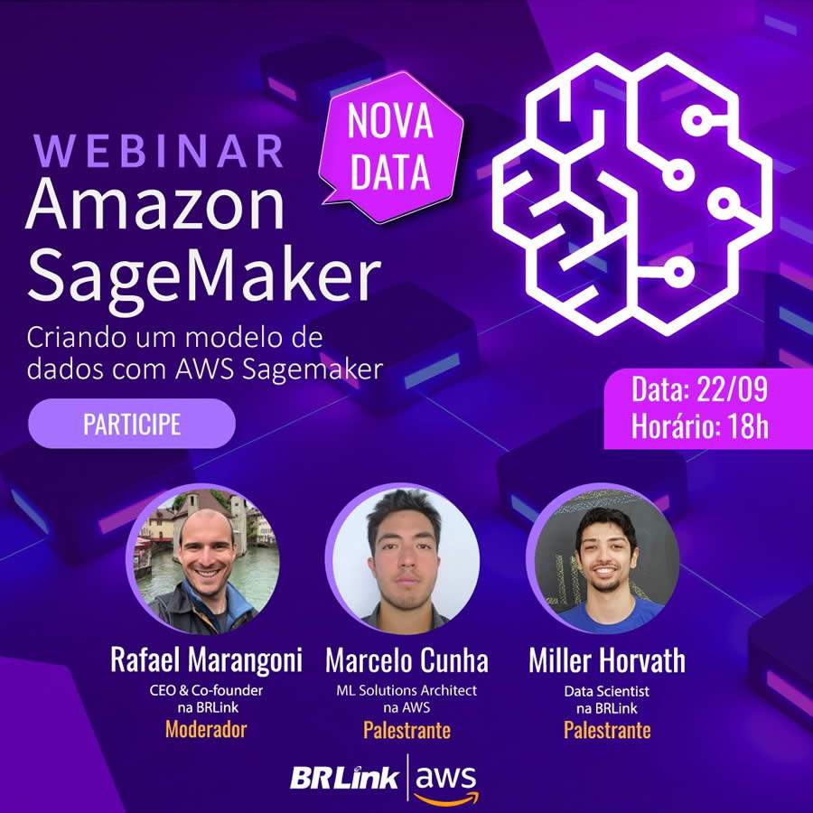 Webinar ensina como criar um modelo de dados com AWS SageMaker