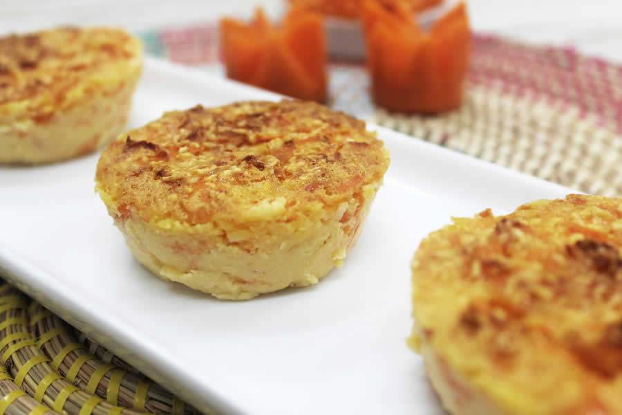 Queijadinha de Cenoura Zero Açúcar