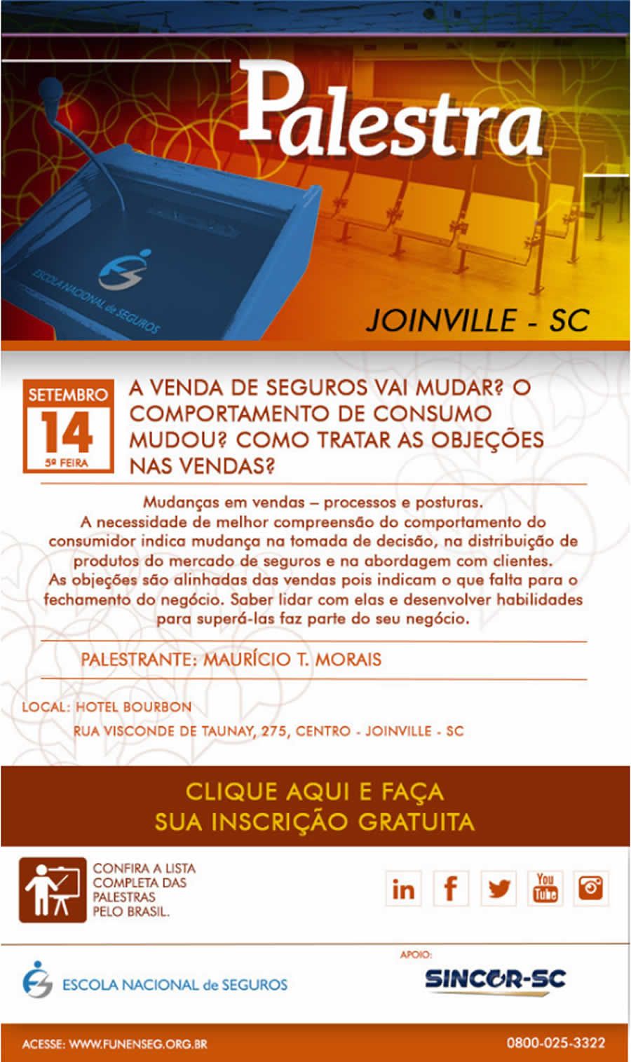 SincorSC Apoia Palestra em Joinville