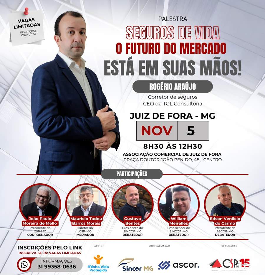 Evento Juiz Fora CSP-MG, Sincor-MG e ASCOR