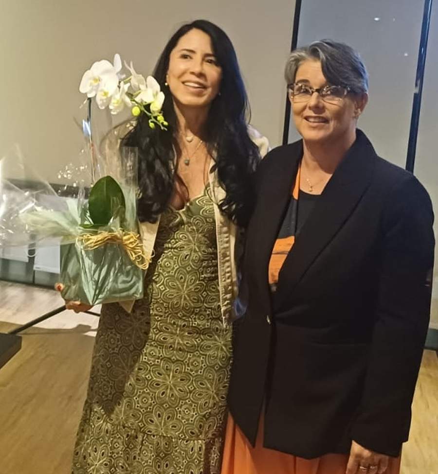  A bolinha Liliane Guimarães (E) e Liliana Caldeira – Foto: Divulgação
