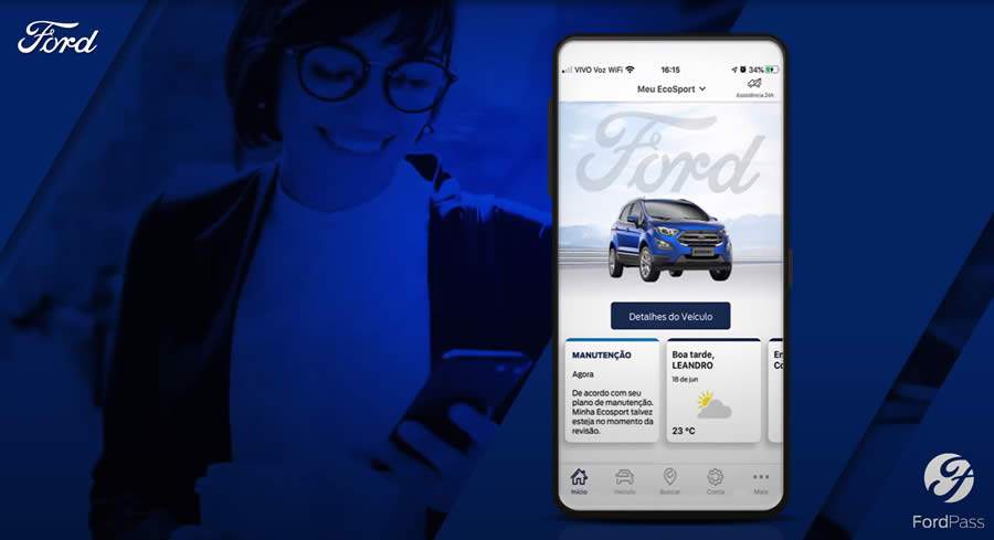 Ford &eacute; a primeira a oferecer agendamento de servi&ccedil;o 100% online pelo aplicativo FordPass