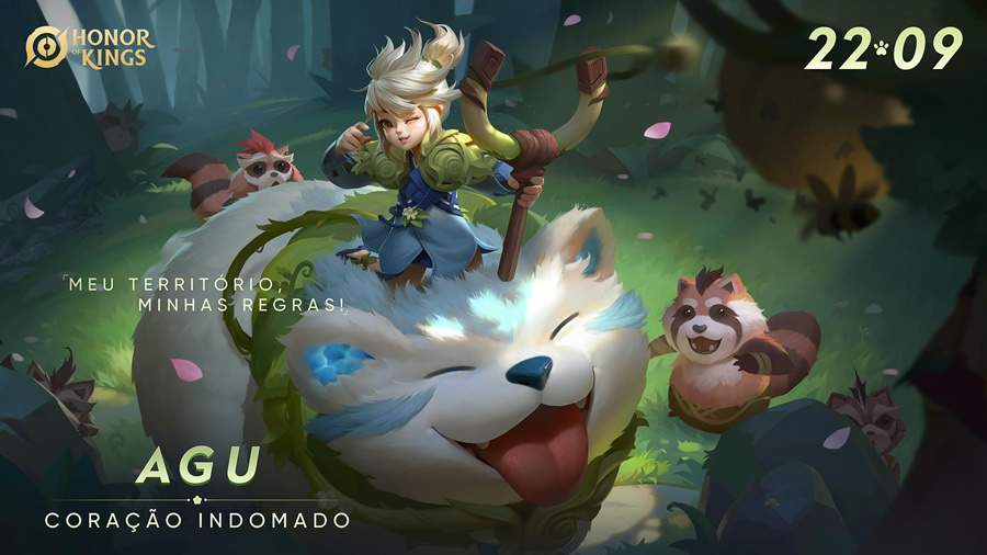 Honor of Kings recebe a nova hero&iacute;na Agu (Cora&ccedil;&atilde;o indomado) nesta sexta-feira