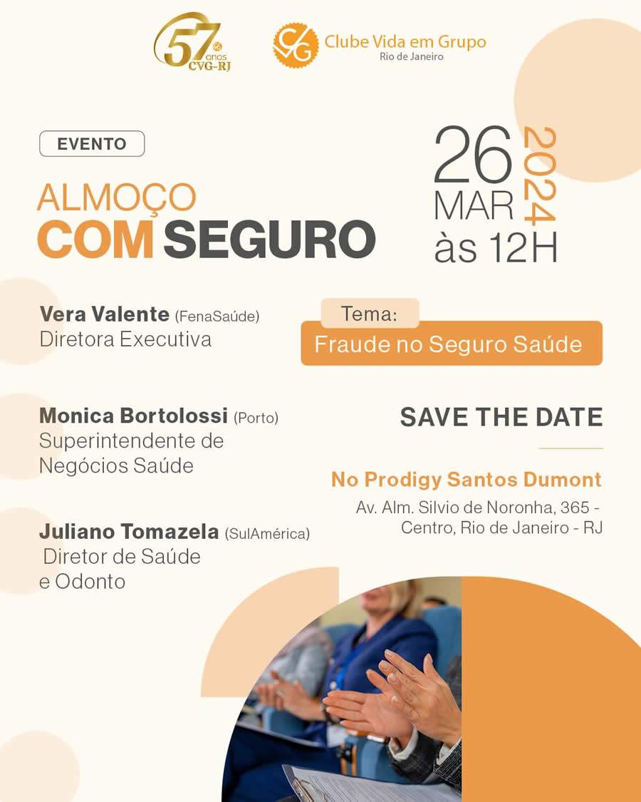 CVG-RJ promove &ldquo;Almo&ccedil;o Com Seguro&rdquo; em mar&ccedil;o