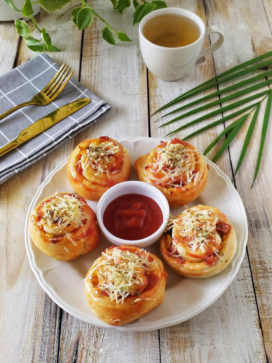 Receitas Mondial: Pizza Enrolada na Air Fryer