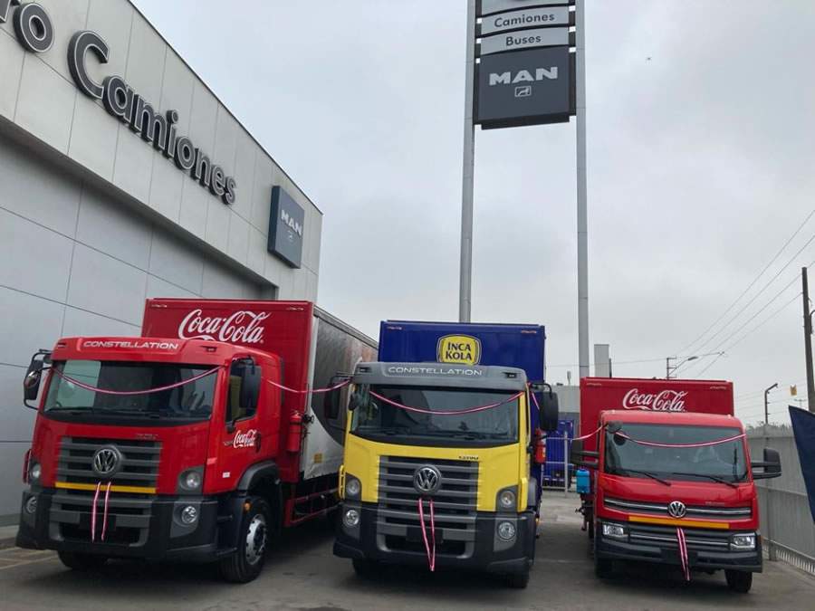 Coca-Cola adquire mais 144 caminh&otilde;es VW no Peru