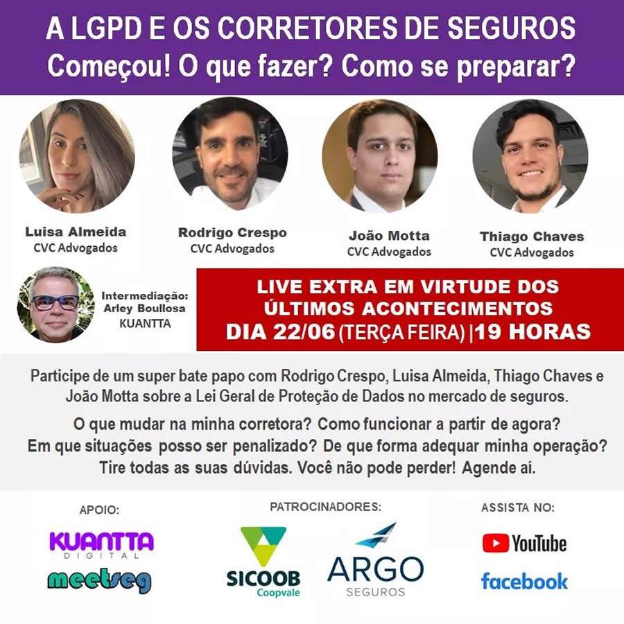 SEGFLIX realiza transmiss&atilde;o especial sobre Lei Geral de Prote&ccedil;&atilde;o de Dados