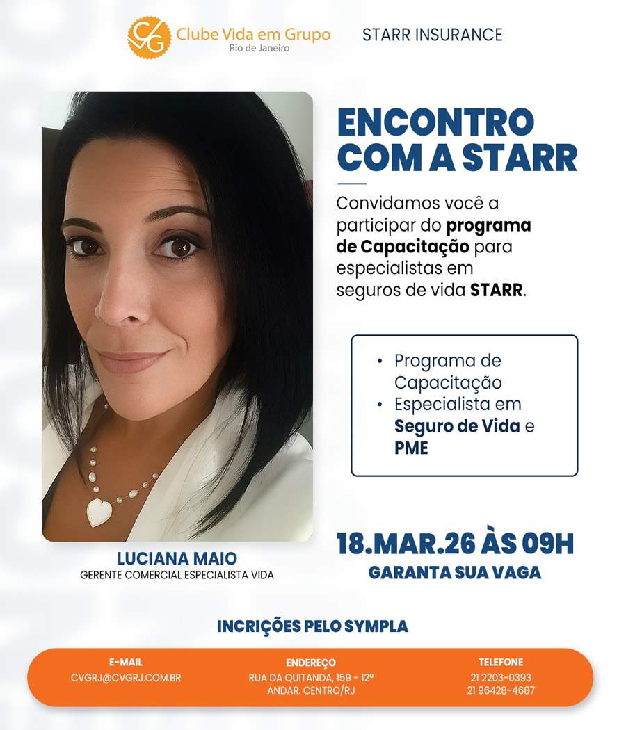 Starr Insurance participa de palestra promovida pelo CVG-RJ