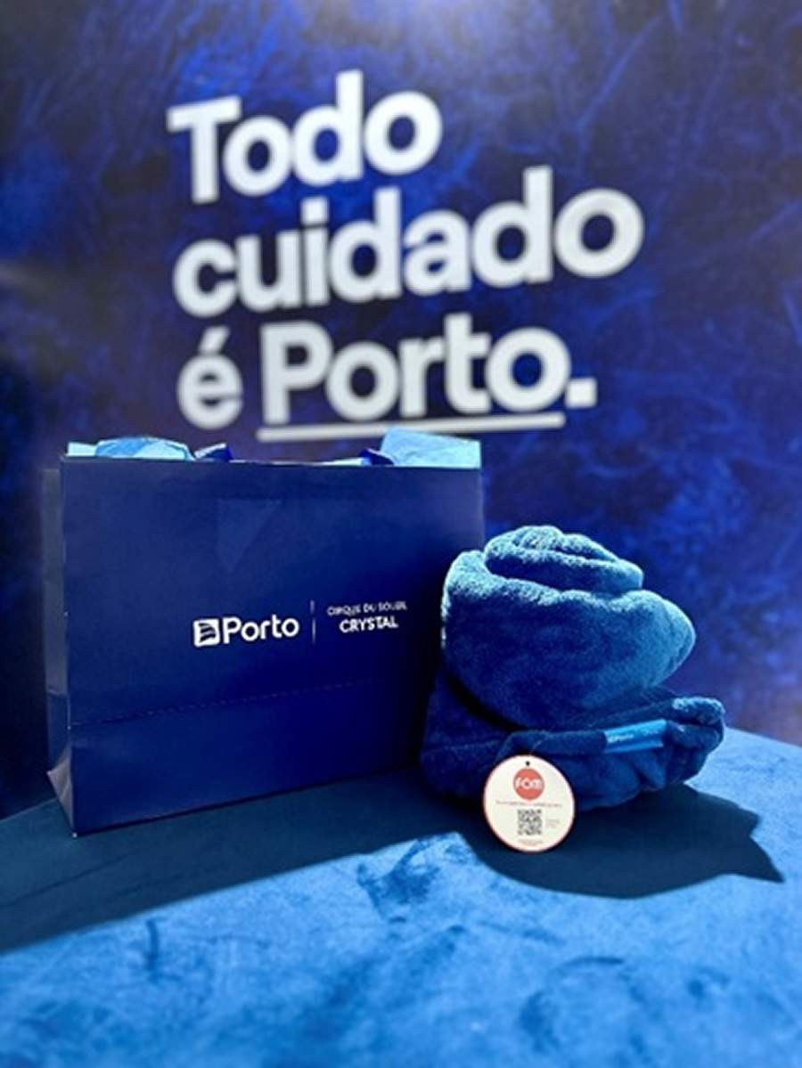 Foto da manta personalizada da collab da FOM com a Porto. Cr&eacute;dito: Maur&iacute;cio Jos&eacute;.