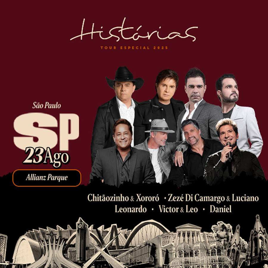 Histórias leva time de peso para o Allianz Parque neste sábado (23) - Arte Divulgação