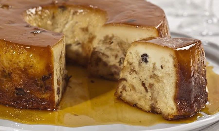 Legenda da Foto: Pudim de Panetone