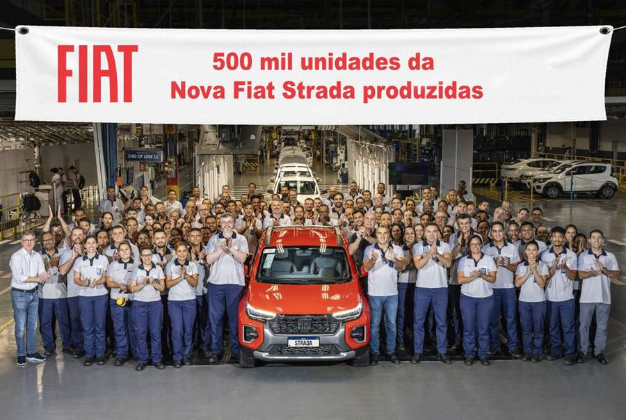 Nova Fiat Strada alcança marco de meio milhão de unidades produzidas no Polo Automotivo de Betim