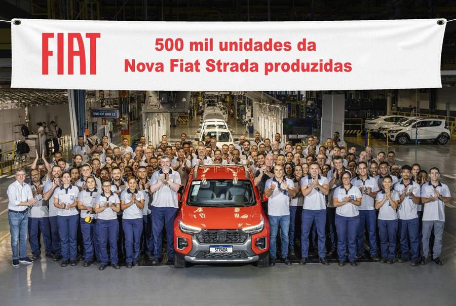Nova Fiat Strada alcan&ccedil;a marco de meio milh&atilde;o de unidades produzidas no Polo Automotivo de Betim