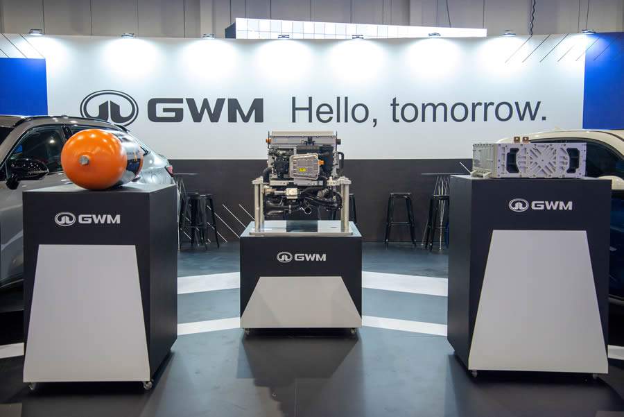 GWM apresenta sistema de c&eacute;lula de hidrog&ecirc;nio no evento Ve&iacute;culo El&eacute;trico Latino-Americano