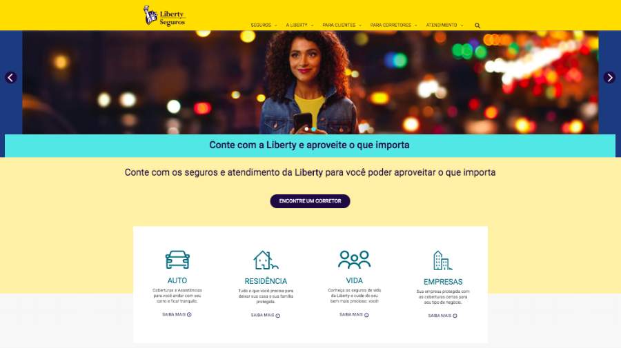 Com foco em acessibilidade, Liberty Seguros lan&ccedil;a novo site institucional