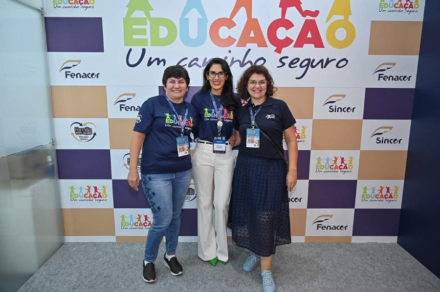 Foto: Coordenadoras Regionais SP - (E/D) Regina fecher, Patrícia Paiva e Silvia Camacho