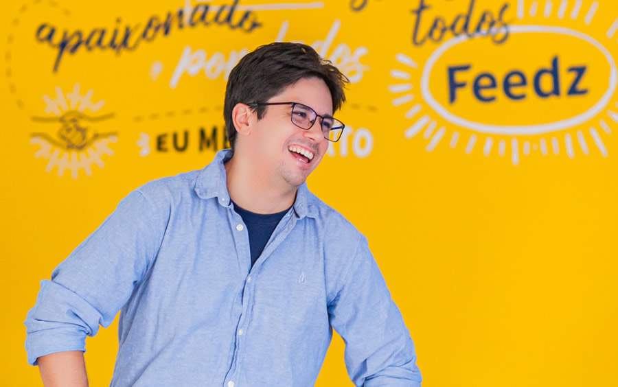 Gabriel Leite, cofundador e CMO da Feedz. Crédito da imagem Francine Orso - Divulgação-Feedz