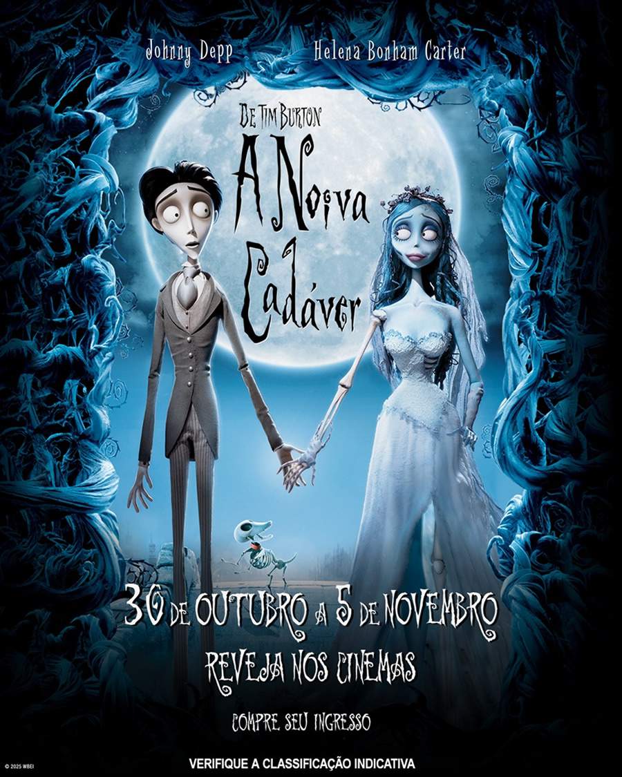 Warner Bros. Pictures celebra 20 anos de &#039;A Noiva Cadáver&#039; Promovendo a reexibição do clássico nos cinemas