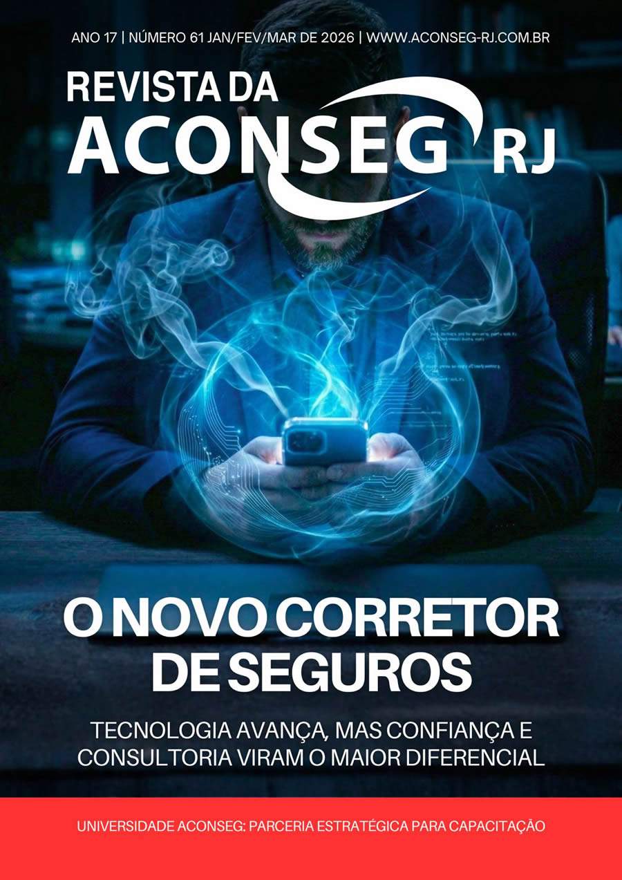 Corretor de seguros na era digital &eacute; tema central da edi&ccedil;&atilde;o 61 da revista da Aconseg-RJ
