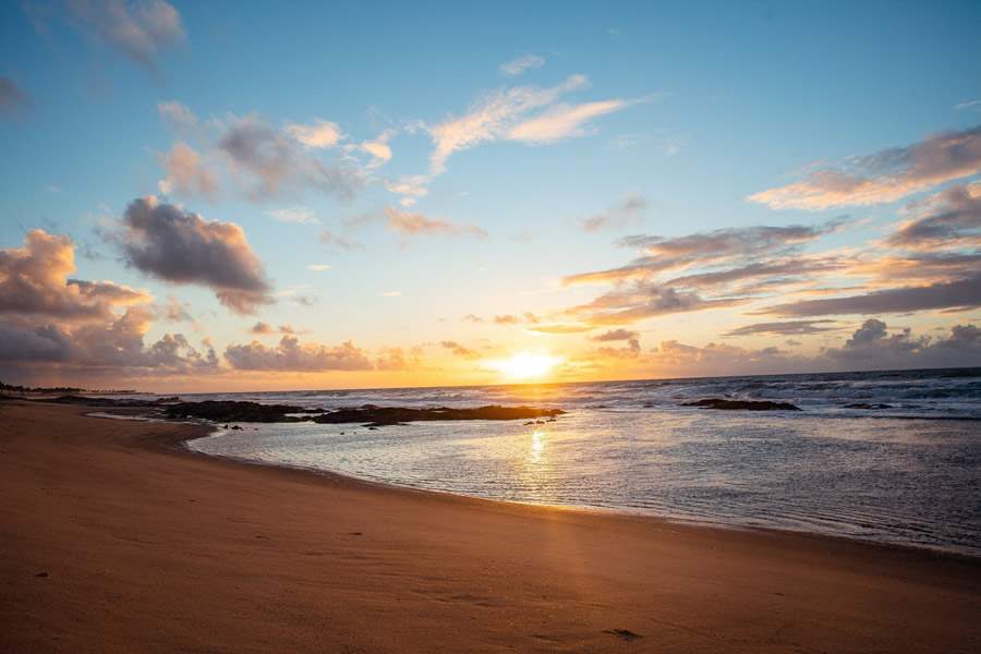 Pôr do sol na Costa do Sauípe, Bahia – Foto: Divulgação/Aviva