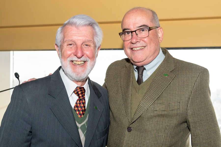 Adevaldo Calegari (atual mentor do CCS-SP) e Evaldir Barboza de Paula (mentor eleito)