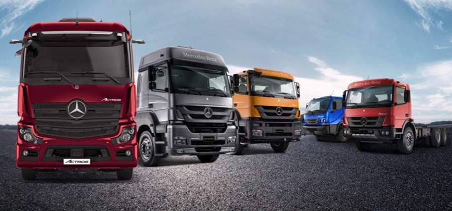 Mercedes-Benz lidera a venda de caminh&otilde;es no Sul e promove test-drive com motoristas