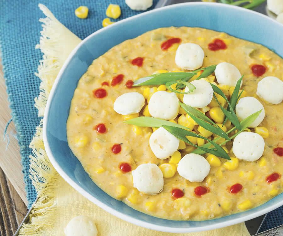 Receitas de de sopas para aquecer o inverno, que agradaram até paladares veganos: Sopa Creole de Milho