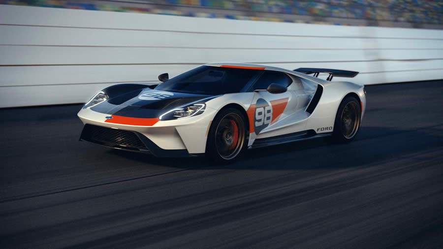 Ford apresenta o novo Ford GT Heritage Edition em homenagem &agrave; vit&oacute;ria de Daytona em 1966
