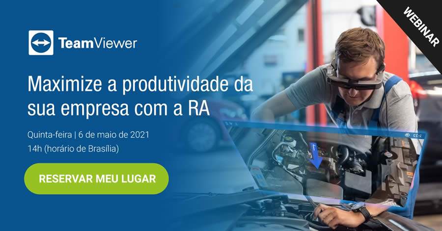 TeamViewer anuncia webinar gratuito sobre uso de RA, do ch&atilde;o de f&aacute;brica a toda cadeia de valor