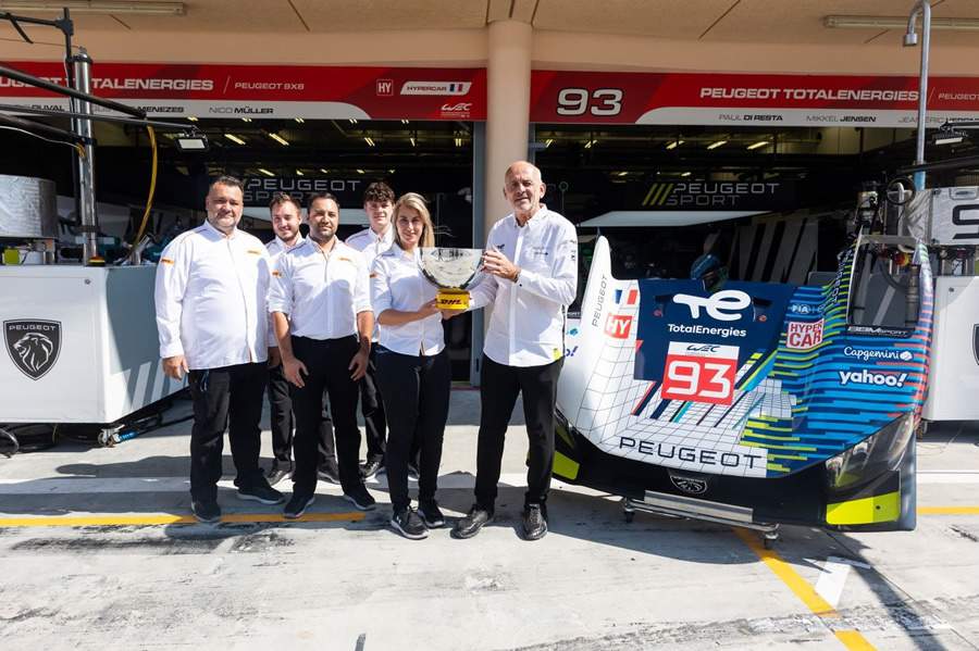 A Equipe Peugeot Totalenergies Ganha Pr&ecirc;mio Fia Wec de Baixo Impacto de Carbono