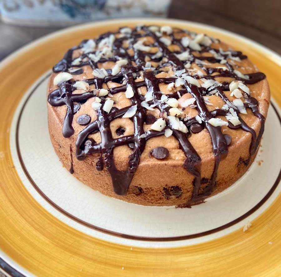 Torta Cookie com Creme de Avelã